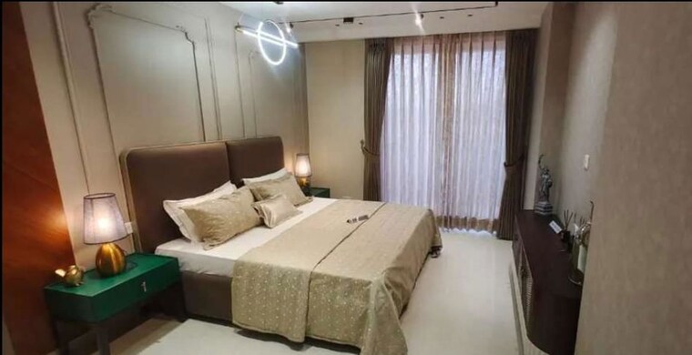 Bedroom, skyline-elevate 3 Bedroom 2200 Sq.Ft. Apartment In Ramgarh Bhudda Zirakpur 10477465