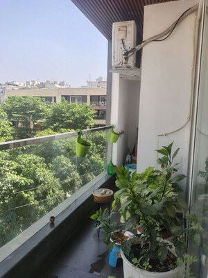 Balcony in 3 BHK Apartment at Dwarika Raj Garden City, Raj Nagar Extension – for Rent