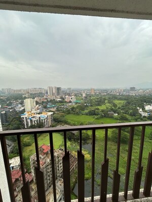 Balcony in 1 BHK Apartment at Dynamic Crest, Shilphata – for Rent
