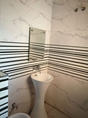 Bathroom in 3 BHK Builder Floor at Dhakoli – for Rent