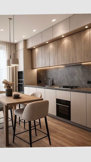 Kitchen in 3 BHK Builder Floor at Defence Colony – for Rent
