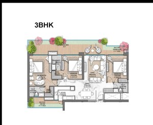 Floor Plan in 3 BHK Apartment at M3M Jacob and Co, Sector 97 – for Sale