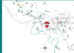 3 BHK Apartment – Map Location View at Experion Saatori, Sector 151 - for Sale