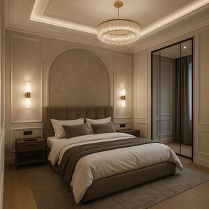 Bedroom in 4 BHK Builder Floor at Defence Colony – for Rent