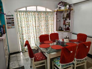 Dining area in 2 BHK Villa at Palace Orchard CHS, Mohammadwadi – for Rent