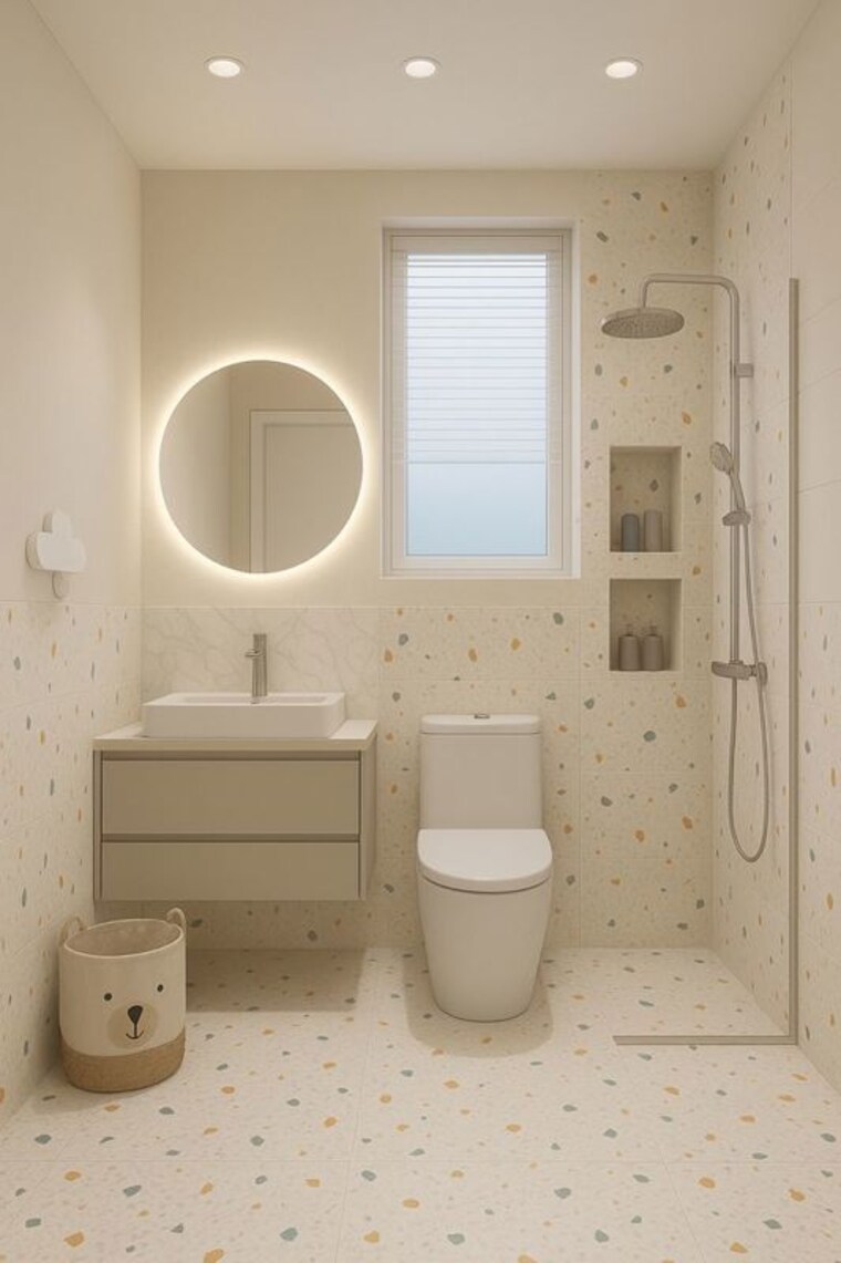 Bathroom, defence colony 3 Bedroom 325 Sq.Yd. Builder Floor In Defence Colony Delhi 10477929
