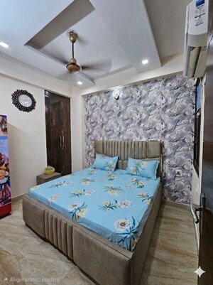 Bedroom in 2 BHK Builder Floor at Jaipurias Sunrise Greens, Ahinsa Khand 1 – for Rent