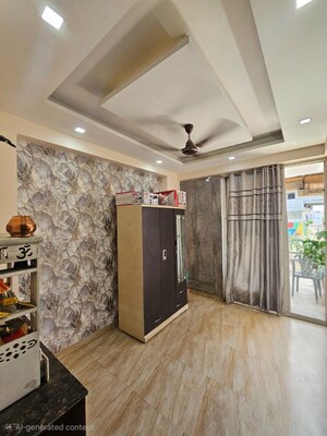 Living Room in 2 BHK Builder Floor at Jaipurias Sunrise Greens, Ahinsa Khand 1 – for Rent