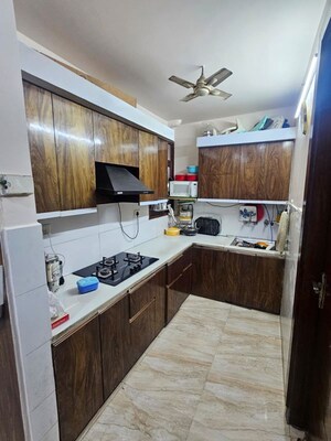 Kitchen in 2 BHK Builder Floor at Jaipurias Sunrise Greens, Ahinsa Khand 1 – for Rent