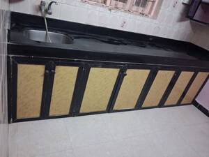 Kitchen in 1 BHK Apartment at Krishna Radha Society – for Rent
