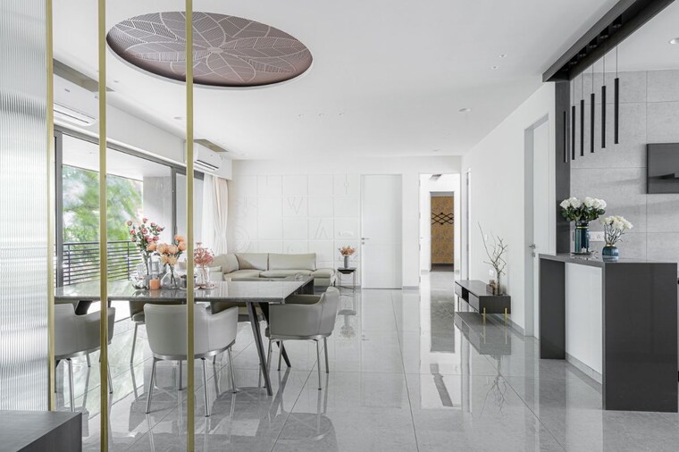 Dining area, sherwoods-96 3 Bedroom 1700 Sq.Ft. Apartment In Sevasi Vadodara 10478238