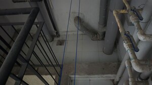 Bathroom in 2 BHK Apartment at Raymond Ten X Habitat, Pokhran Road No Two – for Rent