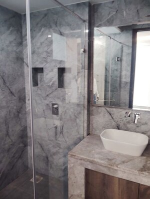 Bathroom in 3 BHK Builder Floor at Defence Colony – for Rent