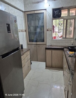 Kitchen in 2 BHK Apartment at Dosti Group Maitri Vatika, Kalwa – for Rent