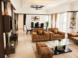 Living Room in 3 BHK Apartment at Aundh Gaon – for Sale