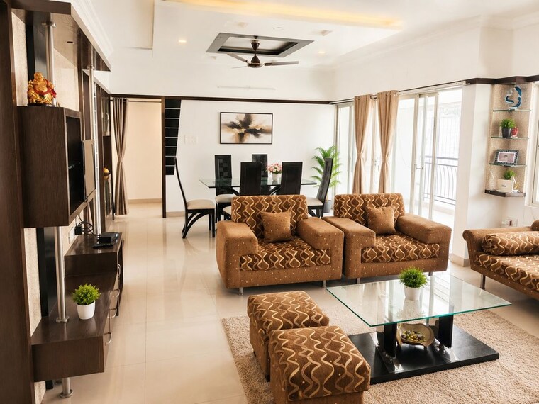 Living Room, aundh gaon 3 Bedroom 1200 Sq.Ft. Apartment In Aundh Gaon Pune 10478459