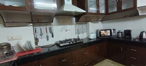 Kitchen in 3 BHK Builder Floor at Saket – for Rent
