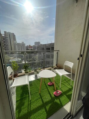 Balcony in 3 BHK Apartment at Arun Sheth Sanskriti, Wakad – for Rent