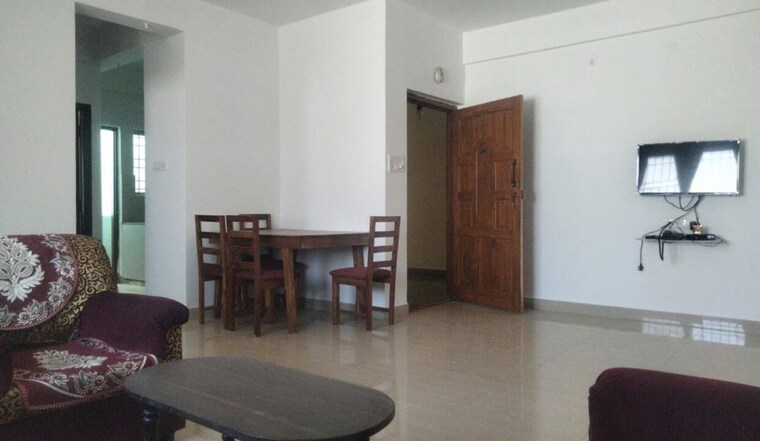 Living Room, sai-sannidhi 3 Bedroom 1600 Sq.Ft. Apartment In Bilekahalli Bangalore 10478514