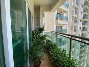 Balcony in 2.5 BHK Apartment at Megapolis Sangria Towers, Hinjewadi – for Rent
