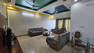 Living Room in 3 BHK Apartment at Prahlad Nagar – for Rent