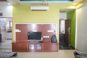 Living Room in 3 BHK Apartment at Prahlad Nagar – for Rent