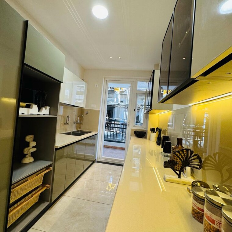 Kitchen, nagla road 3 Bedroom 1750 Sq.Ft. Apartment In Nagla Road Zirakpur 9609902