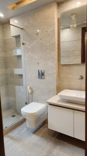 Bathroom in 4 BHK Builder Floor at Vasant Vihar – for Rent