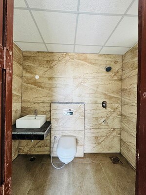 Bathroom in 3 BHK Apartment at Motia Blue Ridge, Dhakoli – for Rent
