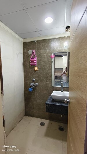 Bathroom in Studio Apartment at Gaur City Center, Sector 4 Greater Noida – for Rent