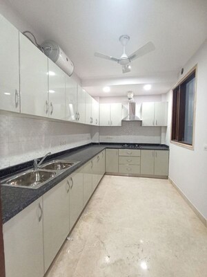 Kitchen in 3 BHK Builder Floor at Greater Kailash – for Rent