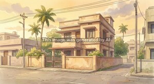  Independent House – Exterior View View at Karanj - for Sale