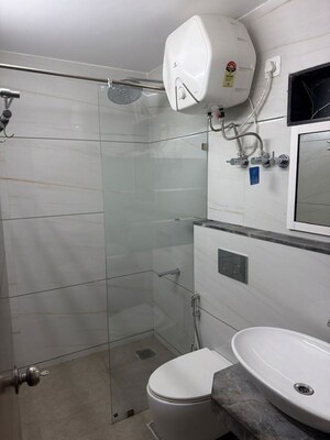 Bathroom in 3 BHK Builder Floor at Jakhan – for Rent