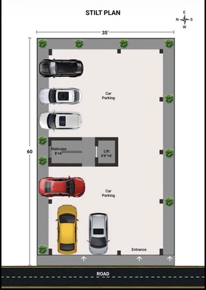 Floor Plan in 2 BHK Apartment at Kolathur – for Sale