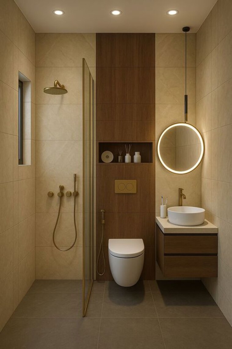 Bathroom, green park extension 3 Bedroom 200 Sq.Yd. Apartment In Green Park Extension Delhi 10479331