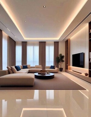 Living Room in 3 BHK Builder Floor at Jor Bagh – for Rent