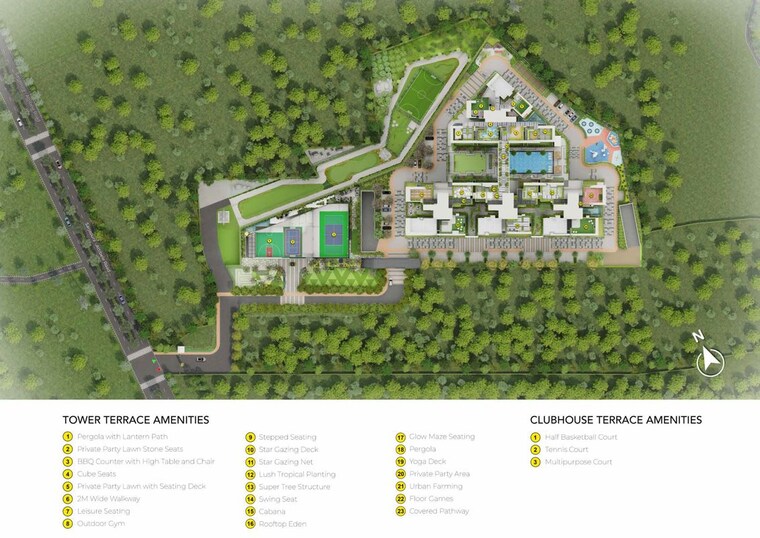 Master Plan, fortune-seven 4 Bedroom 1912 Sq.Ft. Apartment In Sarjapur Bangalore 10479355