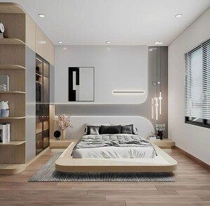 Bedroom in 3 BHK Builder Floor at Jor Bagh – for Rent