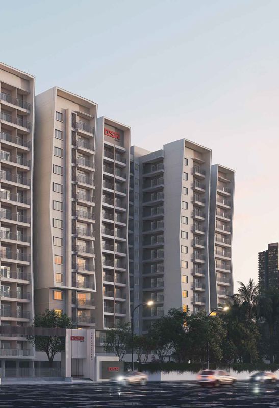2 BHK 1113 Sq.Ft. Apartment in DSR The Courtyard