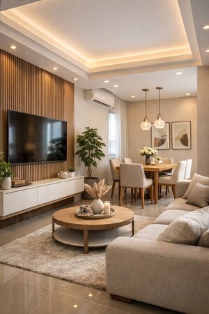 Living Room in 3 BHK Builder Floor at Kalkaji – for Rent