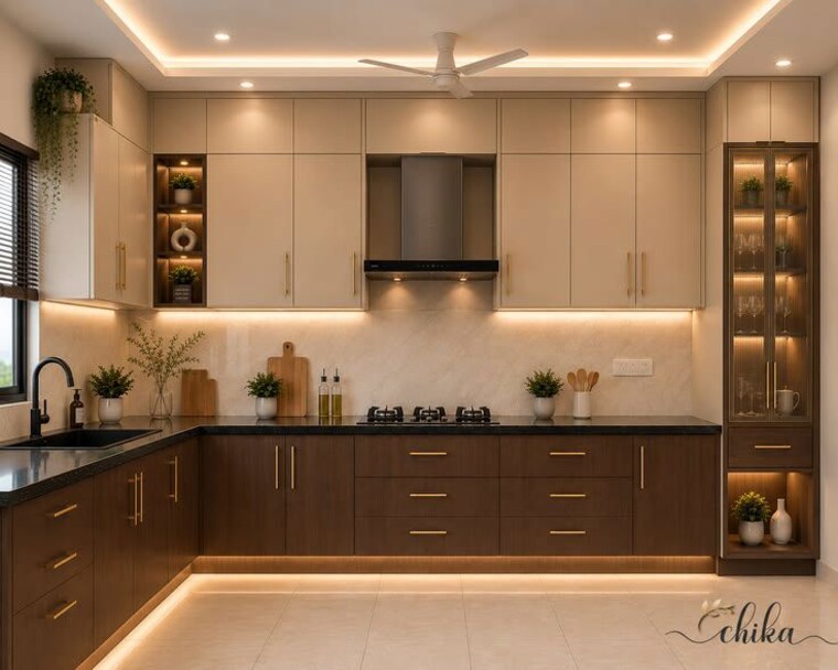 Kitchen, kailash colony 4 Bedroom 500 Sq.Yd. Builder Floor In Kailash Colony Delhi 10479373