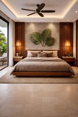 Bedroom in 4 BHK Builder Floor at Panchsheel Park – for Rent