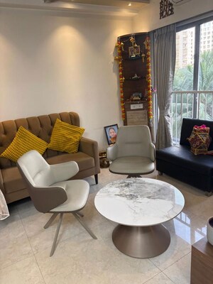Living Room in 1.5 BHK Apartment at Runwal Bliss, Kanjurmarg East – for Rent
