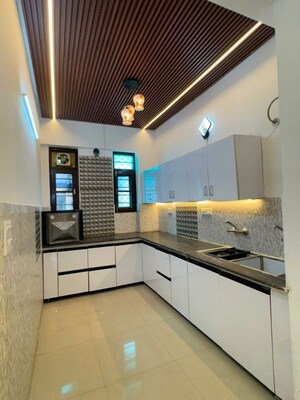 Kitchen in 3 BHK Builder Floor at Guru Nanak Enclave, Dhakoli – for Sale