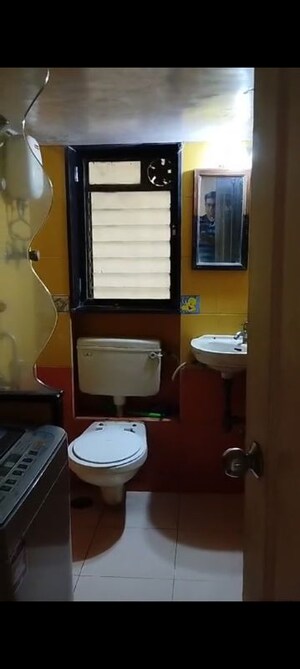 Bathroom in 2 BHK Apartment at Juhu Jivan, Juhu – for Rent