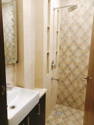Bathroom in 3 BHK Builder Floor at Chittaranjan Park – for Rent