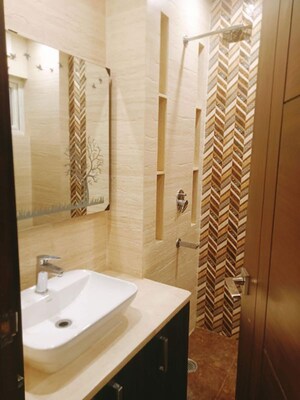 Bathroom in 3 BHK Builder Floor at Chittaranjan Park – for Rent