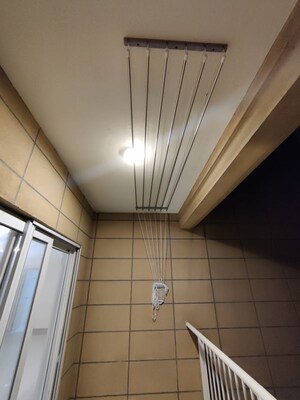 Bathroom in 3.5 BHK Apartment at Mantri Webcity, Hennur – for Rent