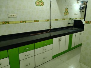 Kitchen in 1 BHK Apartment at Habitat CHS, Nerul Sector 23 – for Rent