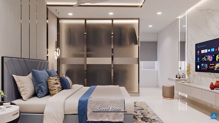 Master Bedroom, aparna-newlands 3 Bedroom 1690 Sq.Ft. Apartment In Tellapur Hyderabad 10479560